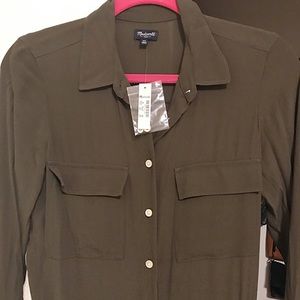 Madewell Pull On jumpsuit size XS, olive green